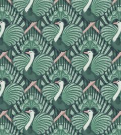 Zsa Zsa Wallpaper by Divine Savages Bottle Green Zsa Zsa Wallpaper by Divine Savages Bottle Green