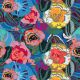 Fiori In Fiore Wallpaper by MINDTHEGAP Blue/Pink