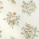 Flax & Field Flowers Fabric by Volga Linen Multi/Oyster