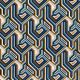 Gugg Velvet Fabric by Camengo Indigo