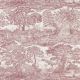 Highgrove Toile Wallpaper by Sanderson Madder Rose