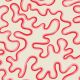 Rainforest Squiggle Mural by Cole & Son Crimson & Lipstick on Parchment
