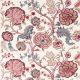 Salisbury Embroidery Fabric by Sanderson Crimson