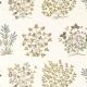 Thyme Walk Fabric by Sanderson Damson/Quince