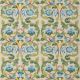 Tudor Rose Fabric by GP & J Baker Blue/Green