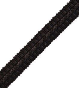 1/2" Le Jardin Silk Gimp Trimming by Samuel & Sons Charcoal 1/2" Le Jardin Silk Gimp Trimming by Samuel & Sons Charcoal