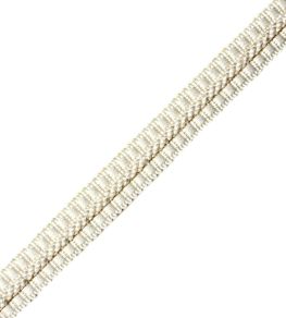 1/2" Le Jardin Silk Gimp Trimming by Samuel & Sons Snow 1/2" Le Jardin Silk Gimp Trimming by Samuel & Sons Snow