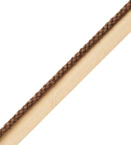 6mm Cambridge Cord With Tape Trimming by Samuel & Sons Brown 6mm Cambridge Cord With Tape Trimming by Samuel & Sons Brown
