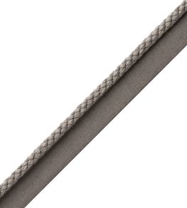 6mm Cambridge Cord With Tape Trimming by Samuel & Sons Flint