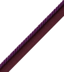 6mm Cambridge Cord With Tape Trimming by Samuel & Sons Grape