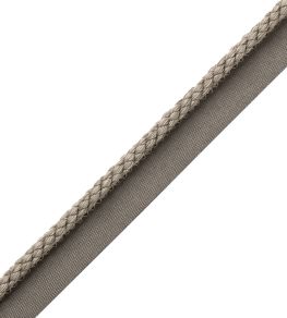 6mm Cambridge Cord With Tape Trimming by Samuel & Sons Mouse Grey