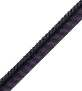 6mm Cambridge Cord With Tape Trimming by Samuel & Sons Navy
