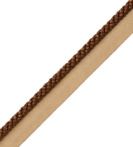 6mm Cambridge Metallic Cord With Tape Trimming by Samuel & Sons Aged Bronze 6mm Cambridge Metallic Cord With Tape Trimming by Samuel & Sons Aged Bronze