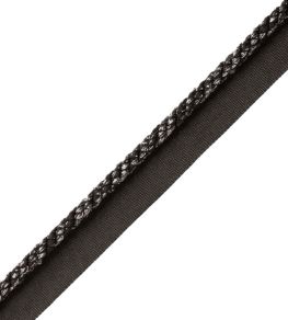 6mm Cambridge Metallic Cord With Tape Trimming by Samuel & Sons Onyx
