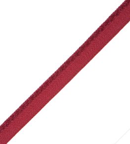 1/4" Jardin Silk Cord With Tape Trimming by Samuel & Sons Burgundy 1/4" Jardin Silk Cord With Tape Trimming by Samuel & Sons Burgundy