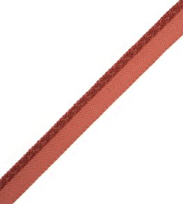 1/4" Jardin Silk Cord With Tape Trimming by Samuel & Sons Paprika