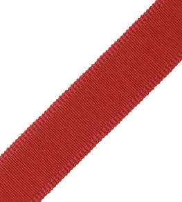 38mm Cambridge Strie Braid Trimming by Samuel & Sons Alizarin Crimson 38mm Cambridge Strie Braid Trimming by Samuel & Sons Alizarin Crimson