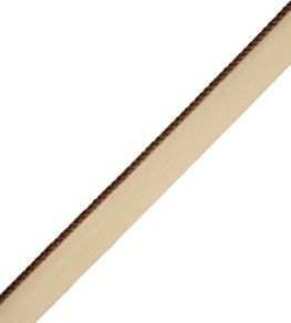 2.5mm Cambridge Cord With Tape Trimming by Samuel & Sons Brown 2.5mm Cambridge Cord With Tape Trimming by Samuel & Sons Brown