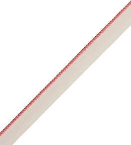 2.5mm Cambridge Cord With Tape Trimming by Samuel & Sons Coral 2.5mm Cambridge Cord With Tape Trimming by Samuel & Sons Coral