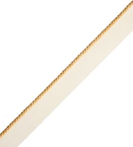 2.5mm Cambridge Cord With Tape Trimming by Samuel & Sons Honey