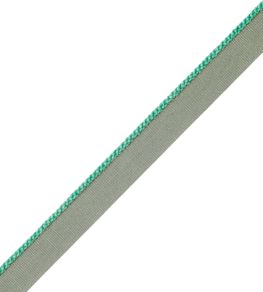 2.5mm Cambridge Cord With Tape Trimming by Samuel & Sons Lagoon 2.5mm Cambridge Cord With Tape Trimming by Samuel & Sons Lagoon