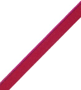 2.5mm Cambridge Cord With Tape Trimming by Samuel & Sons Magenta