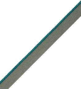2.5mm Cambridge Cord With Tape Trimming by Samuel & Sons Malachite