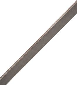 2.5mm Cambridge Cord With Tape Trimming by Samuel & Sons Mouse Grey