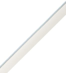2.5mm Cambridge Cord With Tape Trimming by Samuel & Sons Pale Sky
