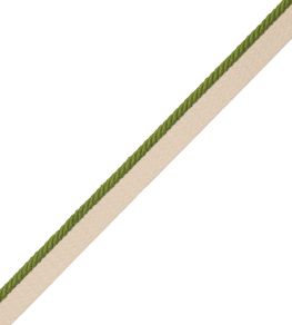 1/8" Saisons Cord With Tape Trimming by Samuel & Sons Lime 1/8" Saisons Cord With Tape Trimming by Samuel & Sons Lime