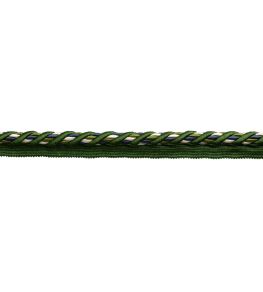 13mm Trianon Cord with Tape Trimming by Samuel & Sons Emerald 13mm Trianon Cord with Tape Trimming by Samuel & Sons Emerald