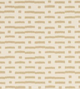 Abstract Ikat Sisal Wallpaper by Schumacher Beige