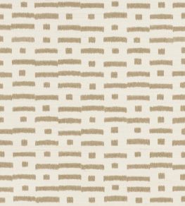 Abstract Ikat Sisal Wallpaper by Schumacher Taupe