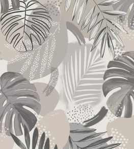 Abstract Jungle Wallpaper by Brand McKenzie Putty Grey Abstract Jungle Wallpaper by Brand McKenzie Putty Grey
