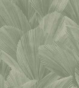 Abstract Leaves Wallpaper by Eijffinger Green Abstract Leaves Wallpaper by Eijffinger Green