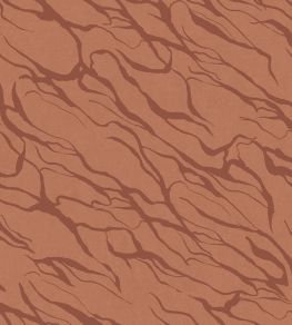 Abstract Lines Wallpaper by Eijffinger Terracotta Abstract Lines Wallpaper by Eijffinger Terracotta