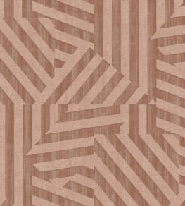Abstract Stripe Wallpaper by Eijffinger Rose Abstract Stripe Wallpaper by Eijffinger Rose