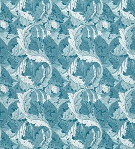 Acanthus Jacquard Fabric by Clarke & Clarke Denim Acanthus Jacquard Fabric by Clarke & Clarke Denim