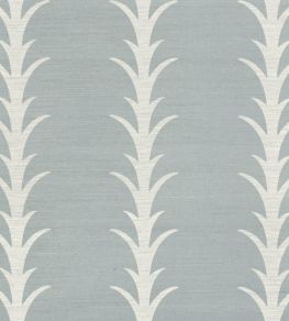 Acanthus Stripe Sisal Wallpaper by Schumacher Chambray