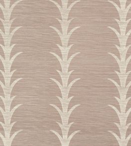 Acanthus Stripe Sisal Wallpaper by Schumacher Haze