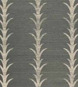 Acanthus Stripe Sisal Wallpaper by Schumacher Shadow