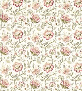 Adeline Fabric by Clarke & Clarke Blush/Raspberry
