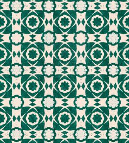 Aegean Tiles Wallpaper by MINDTHEGAP Ultramarine Green Aegean Tiles Wallpaper by MINDTHEGAP Ultramarine Green