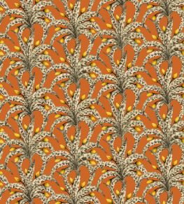 Afrika Damask Wallpaper by Cole & Son Tangerine & Marigold Afrika Damask Wallpaper by Cole & Son Tangerine & Marigold