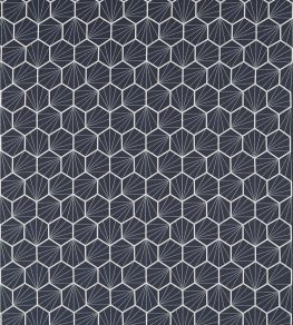 Aikyo Fabric by Scion Midnight Aikyo Fabric by Scion Midnight