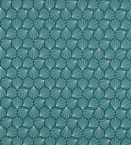 Aikyo Fabric by Scion Teal Aikyo Fabric by Scion Teal