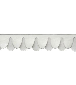 Ainsley Scalloped Border Trimming by Samuel & Sons Platinum Ainsley Scalloped Border Trimming by Samuel & Sons Platinum