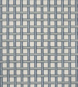 Al Bivio Fabric by Jim Thompson No.9 Indigo
