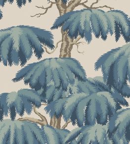 Alba Wallpaper by Sandberg Teal Alba Wallpaper by Sandberg Teal