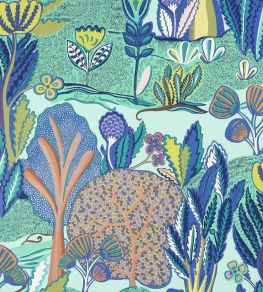 Albero Wallpaper by Thibaut Seaglass Albero Wallpaper by Thibaut Seaglass